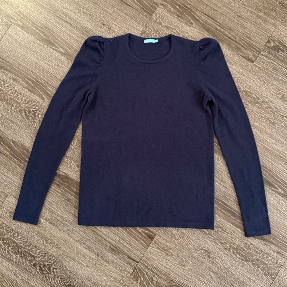 J. McLaughlin Cashmere Puff Shoulder Sweater